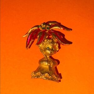 Vibrant MYLU  Angel Poinsettia Pin